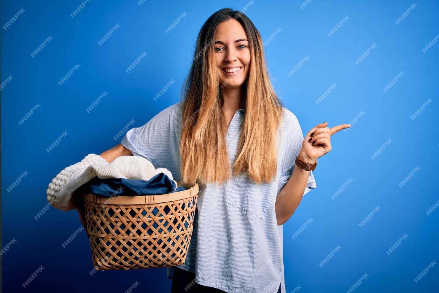 Lady with clothes