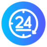 24 hour laundry service icon