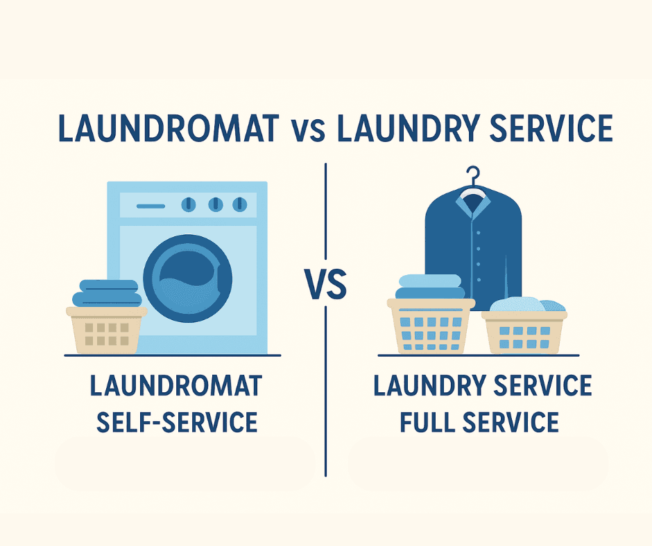 When it comes to keeping clothes fresh, clean, and well-maintained, people often come across two popular options: laundromats and laundry services. At first glance, they may seem quite similar—both handle washing and cleaning garments—but the way they operate, the level of convenience they provide, and the overall customer experience can be very different.  In this blog, we’ll explore the key differences between a laundromat and a laundry service, helping you decide which option best suits your needs.